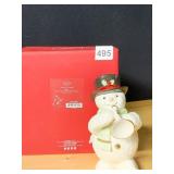 LENOX JAZZY TRUMPETER SNOWMAN 6.5" H FIGURE NIB $