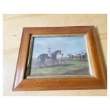 HORSE BACK PRINT IN FRAME