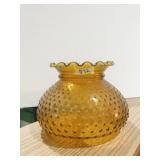 AMBER HOBNAIL 7" D LAMP SHADE