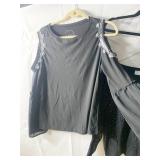 LIV MILANO BLACK SWEATER W/ SPARKLY ACCENTS,