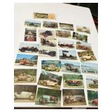 VINTAGE CAR POSTCARDS