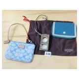 COACH DUST BAG, WRISTLET, PHONE CASE, AND PURSE