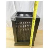 GLASS INSERT CANDLE HOLDER 12" H