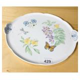 LENOX NEW BUTTERFLY MEADOW CAKE PLATE NO BOX