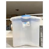 FLIP TOP STERLITE BIN CLEAR 62 QT.