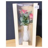 LENOX SAY IT WITH SILK MATELASSï¿½ BUD VASE W/ TEA