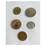 125 ANNIVERSARY MONACA 1965 BRASS COIN, ROOSEVELT