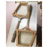 2 VINTAGE TENNIS RACKETS