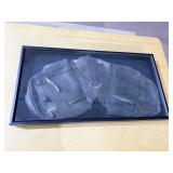 SPF LEATHER FRAMED SADDLE IN FRAME UNDER GLASS