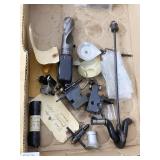 LARGE DRILL BIT AND ASSORTED PARTS