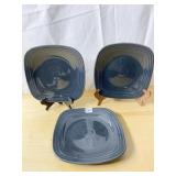 SQUARE FIESTA PLATTER SLATE COLOR