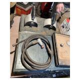 COLEMAN OVEN WITH PROPANE LINE AND COLEMAN CAMP