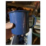 12 PLUS ENAMELED MUGS 12 OZ NEW