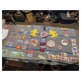 BOY SCOUTS PATCH QUILT WITH PATCHES