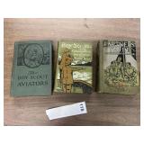 ASSORTED BOY SCOUTS ADVENTURE BOOKS 1913 1912