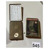 ANSONIA SUN WATCH COMPASS IN BOX