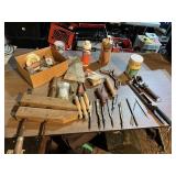 MISC WOOD WORKING TOOLS AND OTHER KNIVES
