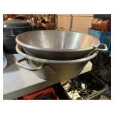 LARGE HIGH SIDED BOWLS ALUMINUM 2 TOTAL