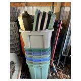 7 ROUGHNECK TOTES WITH LIDS