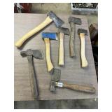 TEXTURED HATCHET AND OTHER HATCHETS SOME HAVE