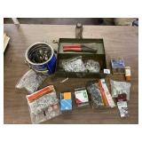 RIVETING SET WITH SCREW IN EYE HOOKS AND BRASS