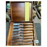 WOOD RIVER CHISEL SET IN WOOD BOX