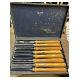 VINTAGE CRAFTSMAN PROFESSIONAL USA 16" CHISEL SET