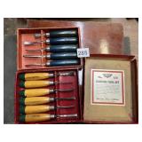 VINTAGE CHISELS, CRAFTSMAN AND MILLER FALLS