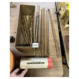 LARGE OLD SCHOOL DRILL BITS WITH FULL TUBE OF WAX