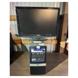HP COMPUTER TOWER WITH MONITOR