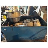 BLUE BOY SCOUT TRUNK WITH VARIOUS COOK WEAR