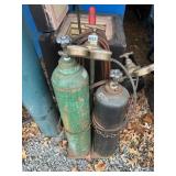 CUTTING TORCH SETUP ON A DOLLY