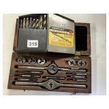 DRILL BITS AND TAP AND DIE SET COMPLETE
