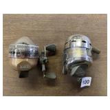 2 VINTAGE FISHING REELS WORK