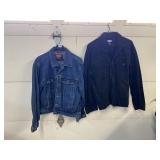 WRANGLER LARGE SIZE JACKET AND XL BLACK DENIM