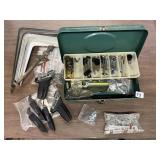 RIVETING SET AND ANGLE BRACKETS WITH DRILL BITS