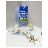 PLATE HOLDERS, WIPES, GLASS BOWLS