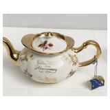 GOLDEN WEDDING ANNIVERSARY TEAPOT BY KENSINGTON