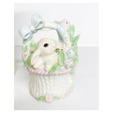 BLUE RIBBON BUNNY BASKET NIB