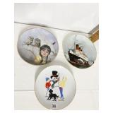 3 COLLECTOR PLATES FAST FRIENDS PERILLO & R.M.S.