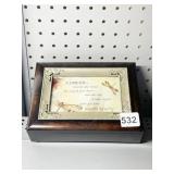 A FRIEND MUSICAL DRESSER BOX 8" X 6"