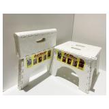 2 EASY FOLD STOOLS