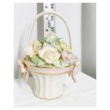 FLORAL WISHES BASKET LENOX NIB