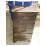 PINE 4 DRAWER WOOD ORGANIZER CABINET