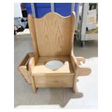 WOOD CHILDS POTTY CHAIR