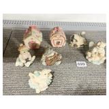 CALICO & OBSERVANT KITTEN FIGURINES