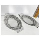 WENDEL AUGUST CRAFTSMAN LINE SERVING TRAY 2 NEW