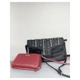 RED ROSETTI SM. PURS W/ SEVERAL COMPARTMENTS AND