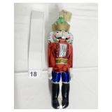 10" GLASS NUTCRACKER ORNAMENT $73.00 TAG