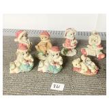 CALICO & PRISCILLA HILLMAN KITTEN FIGURINES